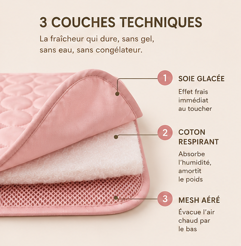 Tapis Rafraîchissant pour Chien & Chat – Coussin de Glace Extra Large